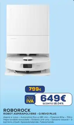 Euronics ROBOT ASPIRAPOLVERE - Q REVO PLUS offerta