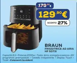Euronics BRAUN FRIGGITRICE AD ARIA HF 5073I offerta