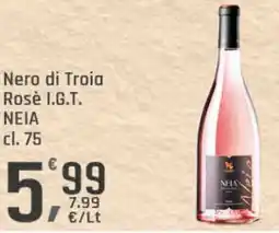 Supermercati Dok Nero di troia rosè i.g.t. neia offerta