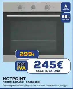 Euronics HOTPOINT FORNO INCASSO-FA2530HIX offerta
