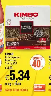 Famila KIMBO Caffè Espresso Napoletano offerta