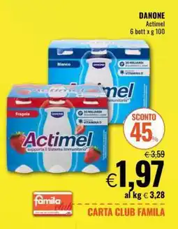 Famila Danone Actimel offerta