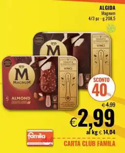 Famila Algida Magnum offerta