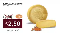 Prezzemolo e Vitale Toma alla curcuma offerta