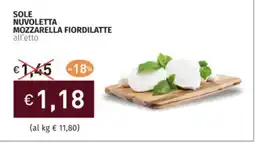 Prezzemolo e Vitale Sole nuvoletta mozzarella fiordilatte offerta