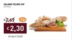 Prezzemolo e Vitale Salame felino igp offerta