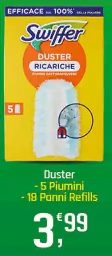 Supermercati Dok Duster - 5 piumini -18 panni refills offerta