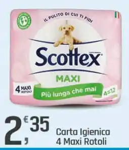 Supermercati Dok Carta igienica 4 maxi rotoli offerta