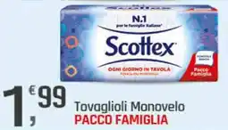 Supermercati Dok Tovaglioli monovelo pacco famiglia offerta