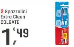 Supermercati Dok 2 spazzolini extra clean colgate offerta