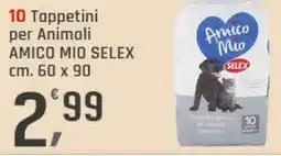Supermercati Dok 10 tappetini per animali amico mio selex offerta