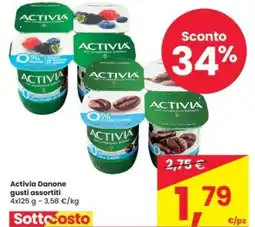 Eurospar Activia Danone gusti assortiti offerta