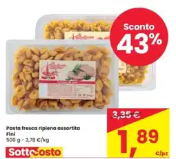 Eurospar Pasta fresca ripiena assortita Fini offerta