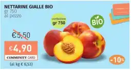 Prezzemolo e Vitale Nettarine gialle bio offerta