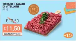 Prezzemolo e Vitale Tritato ii taglio di vitellone offerta