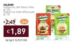 Prezzemolo e Vitale GALBANI Galbanino, Bel Paese Fette Galbanino Fette Affumicate offerta