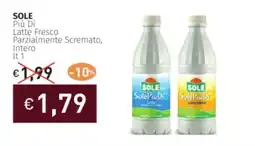 Prezzemolo e Vitale SOLE Più Di Latte Fresco Parzialmente Scremato, Intero offerta