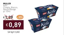Prezzemolo e Vitale MULLER Kefir Ciliegia, Bianco, Pesca/Mango offerta