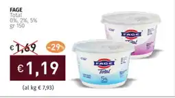 Prezzemolo e Vitale FAGE Total 0%, 2%, 5% offerta