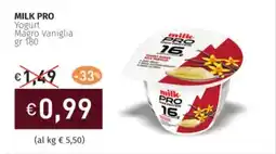 Prezzemolo e Vitale MILK PRO Yogurt Magro Vaniglia offerta