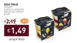 Prezzemolo e Vitale SOLO ITALIA Dessert Cocco e Lampone, Delizia al Limone offerta