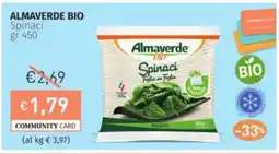 Prezzemolo e Vitale ALMAVERDE BIO Spinaci offerta
