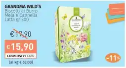 Prezzemolo e Vitale GRANDMA WILD'S Biscotti al Burro Mela e Cannella Latta offerta