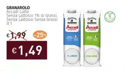 Prezzemolo e Vitale GRANAROLO Accadi Latte Senza Lattosio 1% di Grassi, Senza Lattosio Senza Grassi offerta
