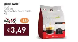 Prezzemolo e Vitale LOLLO CAFFE' Caps Argento Compatibili Dolce Gusto x16 offerta