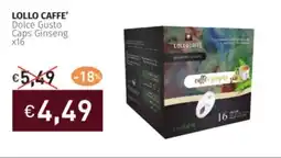Prezzemolo e Vitale LOLLO CAFFE' Dolce Gusto Caps Ginseng offerta