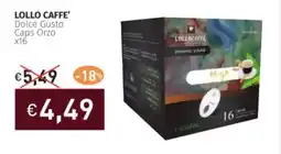 Prezzemolo e Vitale LOLLO CAFFE' Dolce Gusto Caps Orzo offerta