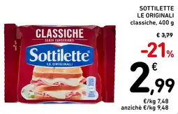 Spazio Conad Sottilette le originali classiche, offerta