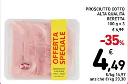 Spazio Conad Prosciutto cotto alta qualità beretta offerta