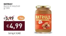 Prezzemolo e Vitale NATRULY Burro di Arachidi offerta