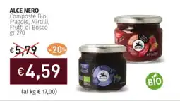 Prezzemolo e Vitale ALCE NERO Composte Bio Fragole, Mirtilli, Frutti di Bosco offerta