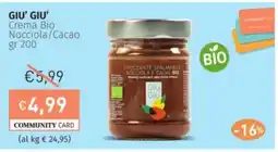 Prezzemolo e Vitale GIU' GIU' Crema Bio Nocciola/Cacao offerta