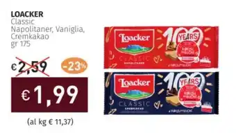 Prezzemolo e Vitale LOACKER Classic Napolitaner, Vaniglia, Cremkakao offerta