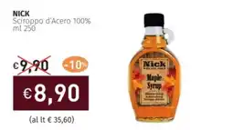 Prezzemolo e Vitale NICK Sciroppo d'Acero 100% offerta