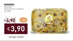 Prezzemolo e Vitale BARBERA Biscotti Mandorla/Limone offerta
