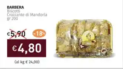 Prezzemolo e Vitale BARBERA Biscotti Croccante di Mandorla offerta