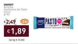 Prezzemolo e Vitale ENERVIT Barretta Sostitutiva del Pasto Cocco offerta