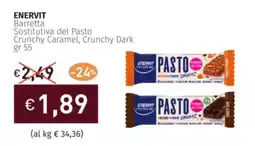 Prezzemolo e Vitale ENERVIT Barretta Sostitutiva del Pasto Crunchy Caramel, Crunchy Dark offerta