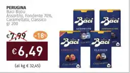 Prezzemolo e Vitale PERUGINA Baci Bijou Assortito, Fondente 70%, Caramellato, Classico offerta