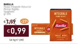 Prezzemolo e Vitale BARILLA Pasta Integrale Astuccio Penne Rigate, Spaghetti offerta