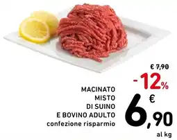 Spazio Conad Macinato misto di suino e bovino adulto confezione risparmio offerta