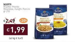 Prezzemolo e Vitale SCOTTI Risotto Pronto Milanese, Funghi Porcini offerta