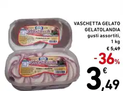 Spazio Conad Vaschetta gelato gelatolandia gusti assortiti, offerta
