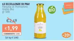 Prezzemolo e Vitale LE ECCELLENZE DI P&V Passata di Pomodoro Giallo Bio offerta