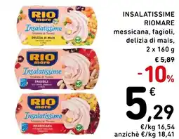Spazio Conad Insalatissime rio mare messicana, fagioli, delizia di mais, offerta