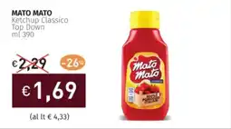 Prezzemolo e Vitale MATO MATO Ketchup Classico Top Down offerta